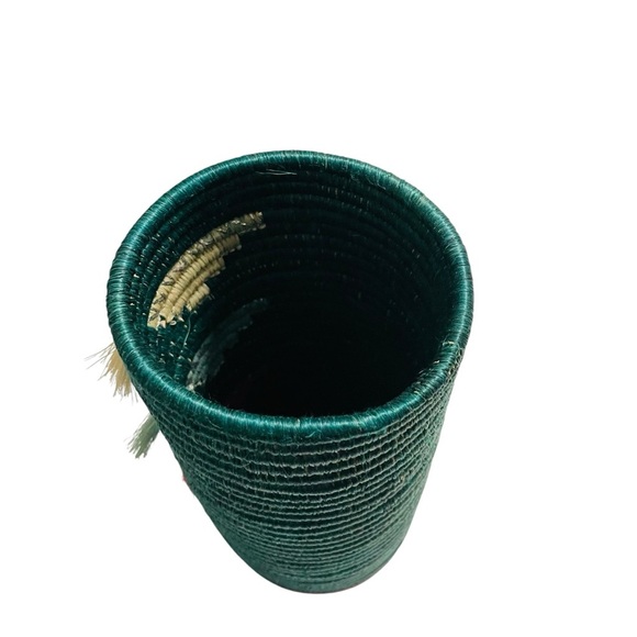 Handmade Woven Wine Bottle Holder from Rwanda or Vase - Picture 6 of 12